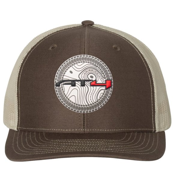 AT4 3D YP Snapback Trucker Hat- Brown/ Khaki - Picture 1 of 2